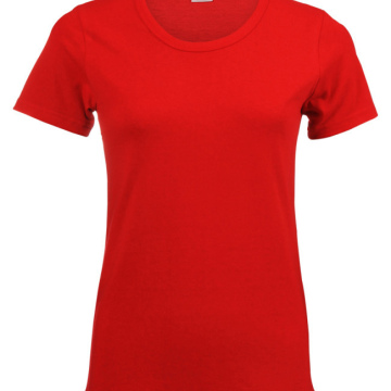 T-Shirt - Woman Scoop Neck T-Shirt - Flame Red