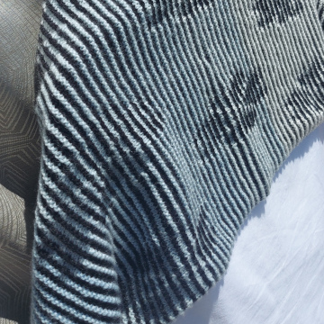 Handmade Knitted Flower Illusion Scarf / Wrap